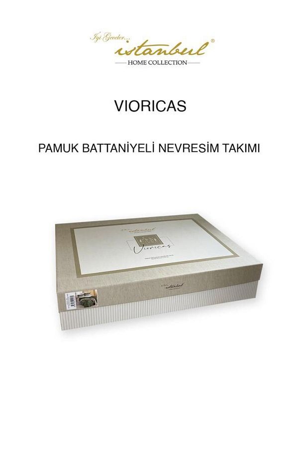 Vioricas Çift Kişilik Battaniyeli Nevresim Takımı - Gri - 4