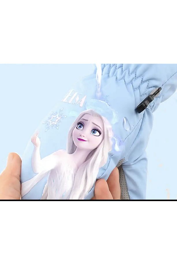 Elsa Frozen Su Geçirmez Kar Kayak Eldiveni ((3-5 YAŞ)) - 2