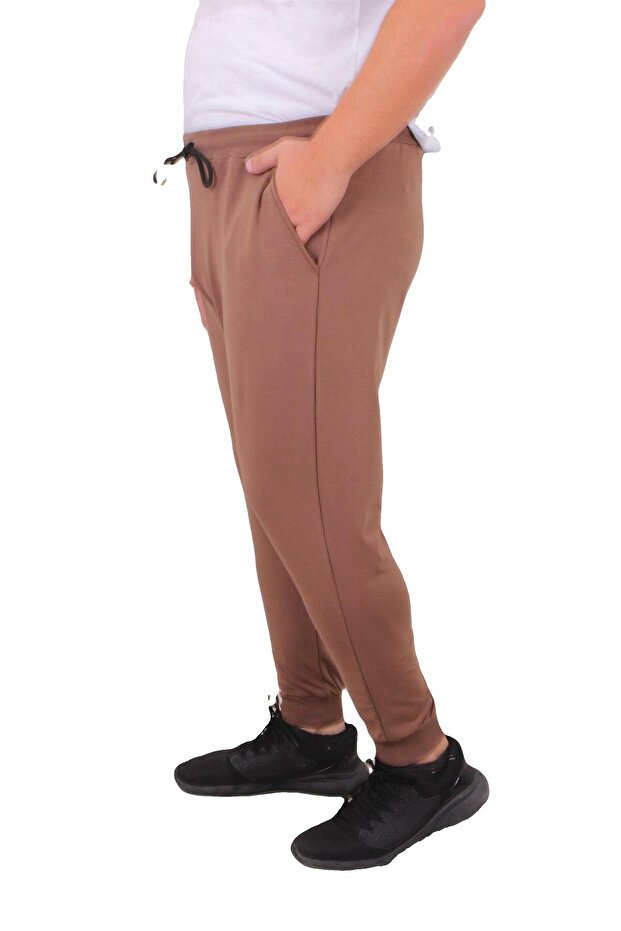 Plus Size Basic Sweatpants Full Lycra 11516 TABA - 2