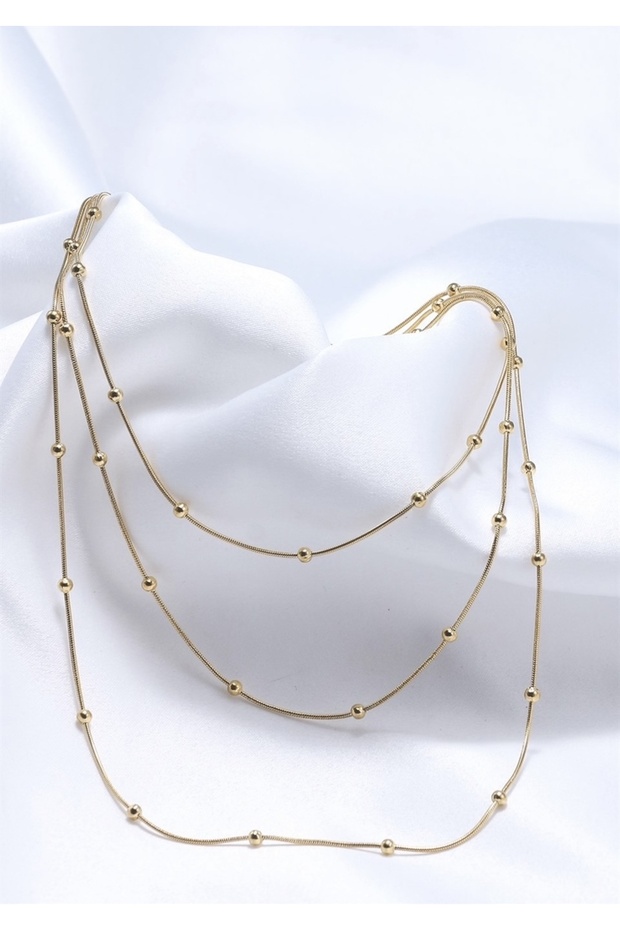 Dorika Model Steel Necklace - Set of Three