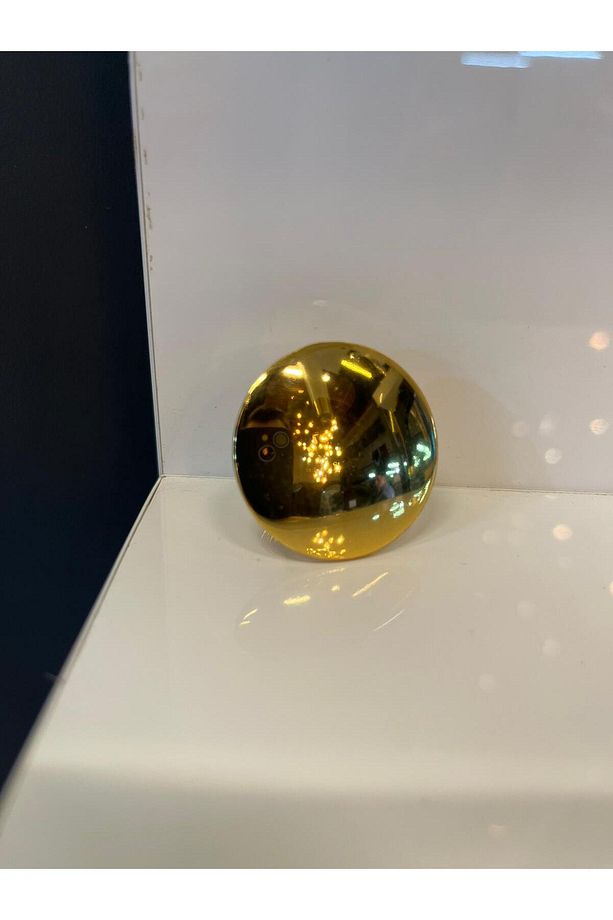 Metal Mantar Kulp Altın Renk Düğme Kulp Dolap Kulp Kapak Kulp Modern Çekmece Kulp Tek Delikli Gold - 3