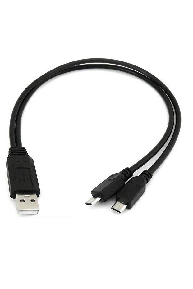 Micro USB Y Cable Data Power Converter Converter Multiplexer Cable