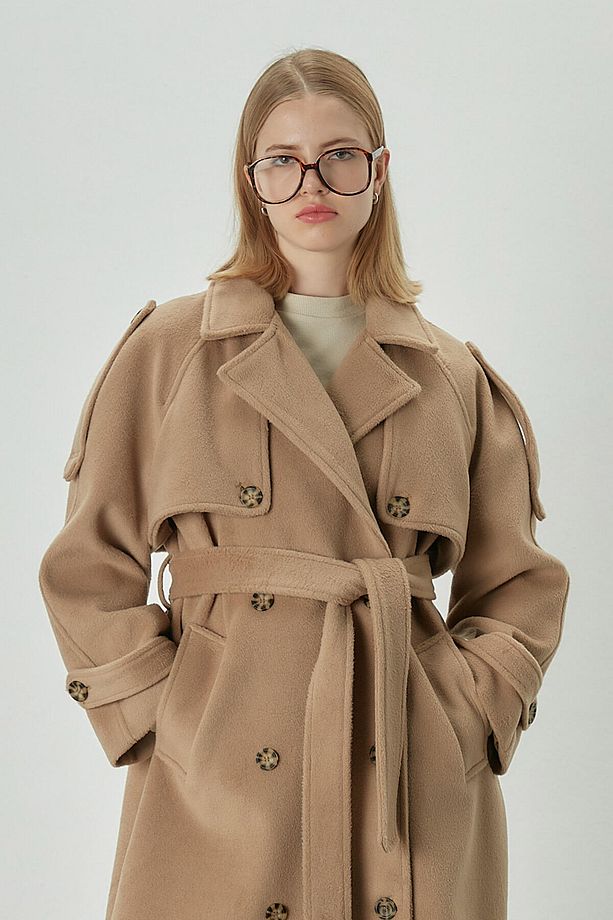 PREMIUM KAŞE TRENÇ KABAN CAMEL - 5