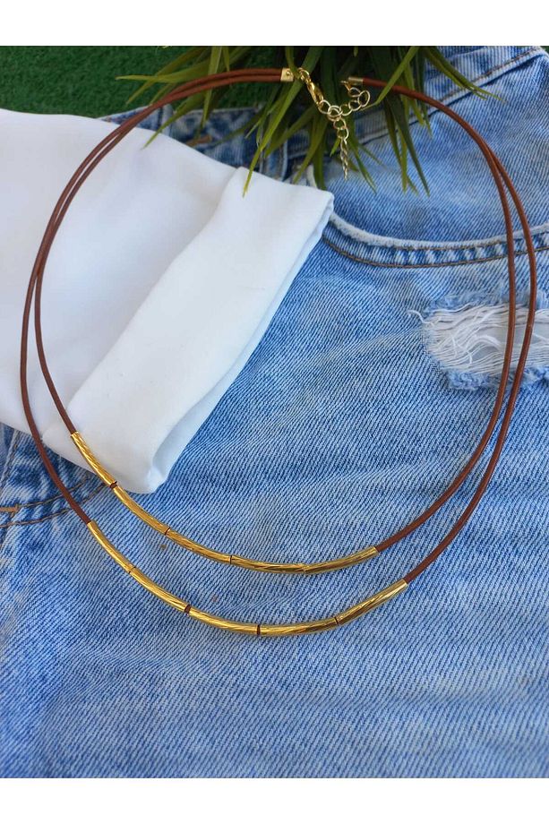 Trendy Basic Deri Kolye - 3