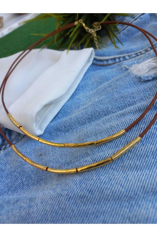 Trendy Basic Deri Kolye - 2