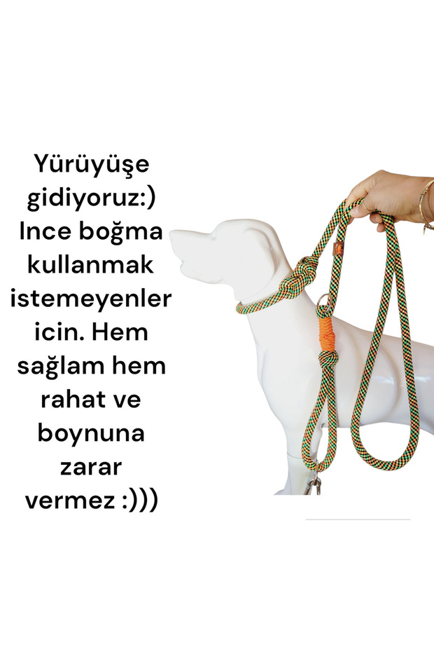Köpek Kayışı Ve Boğma Eğitim Tasma Tek Ip Üzerinde (orta Irk Içindir) - 5