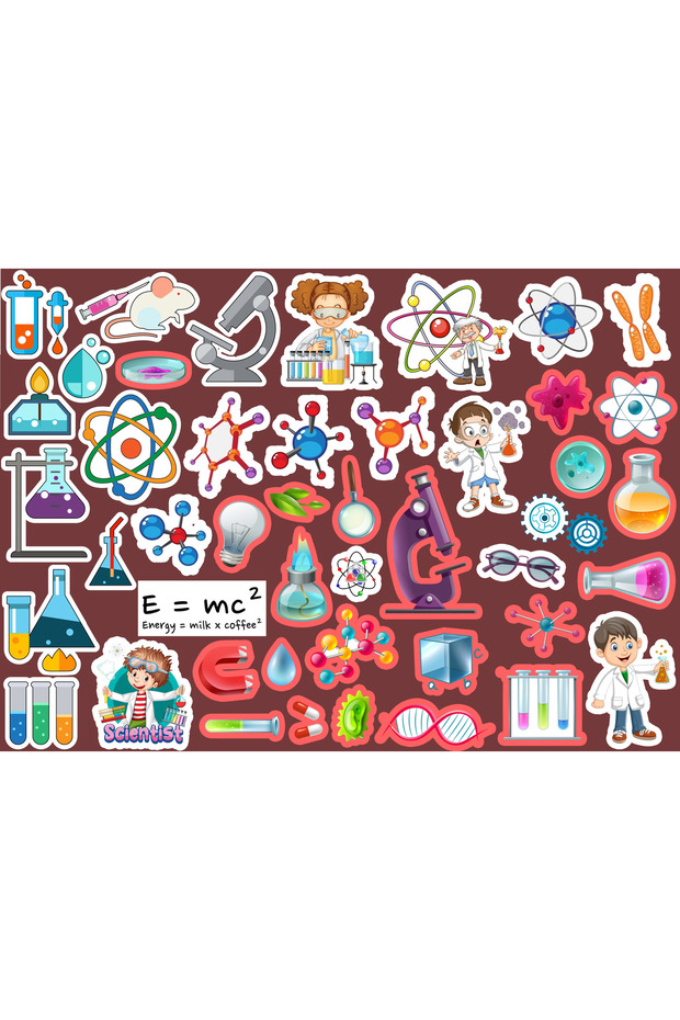 Chemistry Themed Label Set (21x30 cm 1 set)