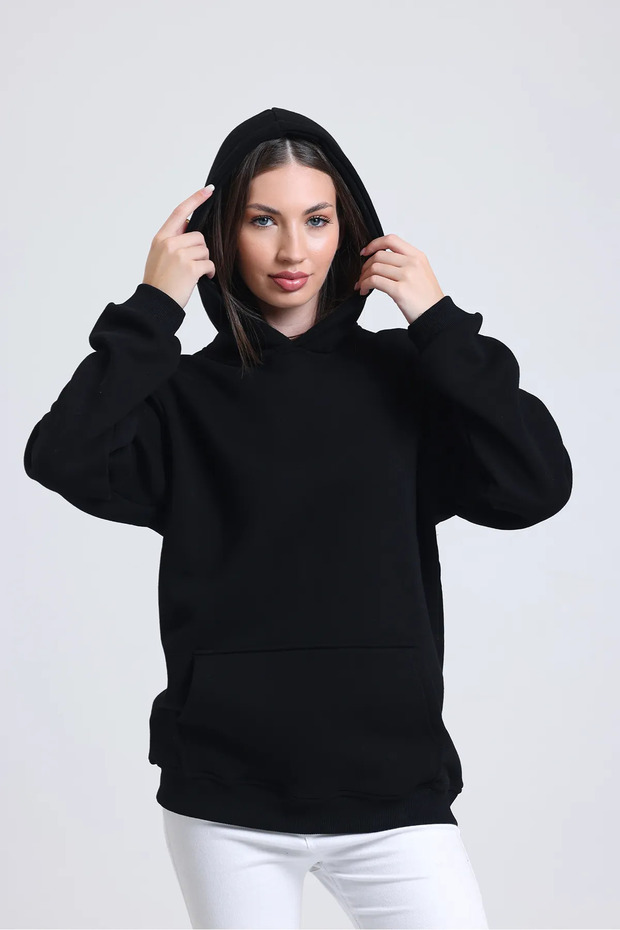 Basic Hooded Sweatshirt - 5