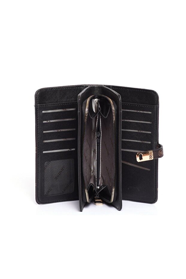 C02 Kahverengi Baskılı Cüzdan Kdncz0000007 - 3