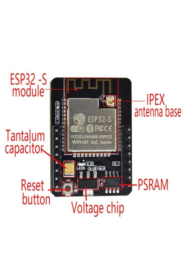 Esp32-cam + Esp32 Seri Wifi Esp32 + Ov2640 Kamera Esp32 Cam - 6