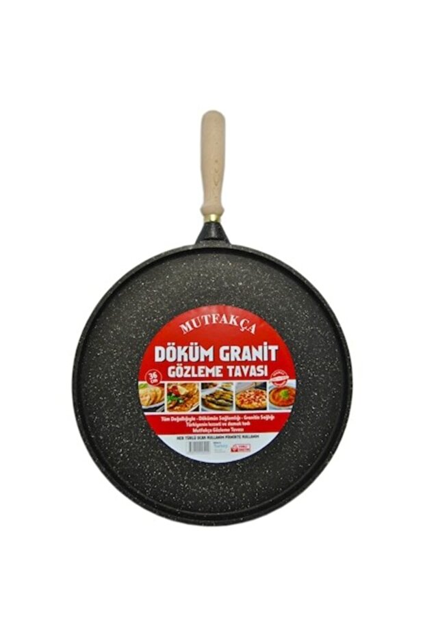 Kitchen 36cm Cast Iron Pancake-flatbread Pan