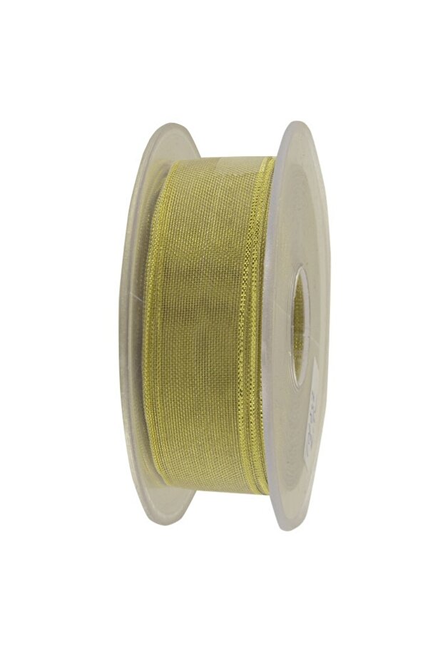 Gold Glitter Chiffon Ribbon (2.5cm-20m)