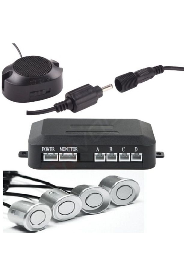 Kameralı Park Sensörü 4.3 '' Ayna Ekranlı Gri Sensör Full Set - 2