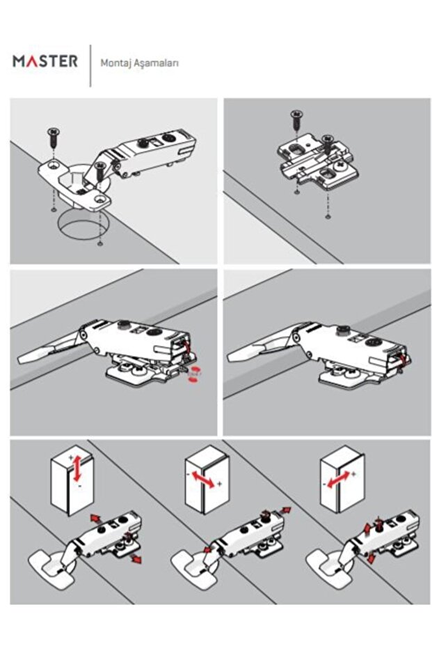 Master Frenli-pistonlu Düz Menteşe - 5