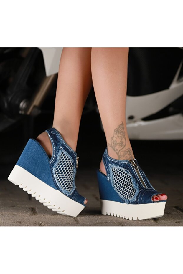 Kadın Kot Sandalet - 1