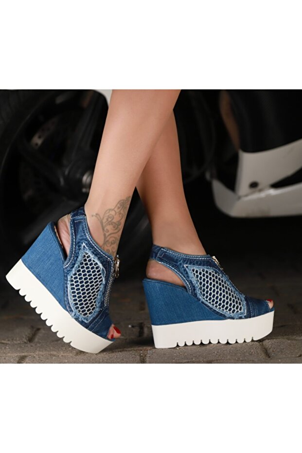 Kadın Kot Sandalet - 2