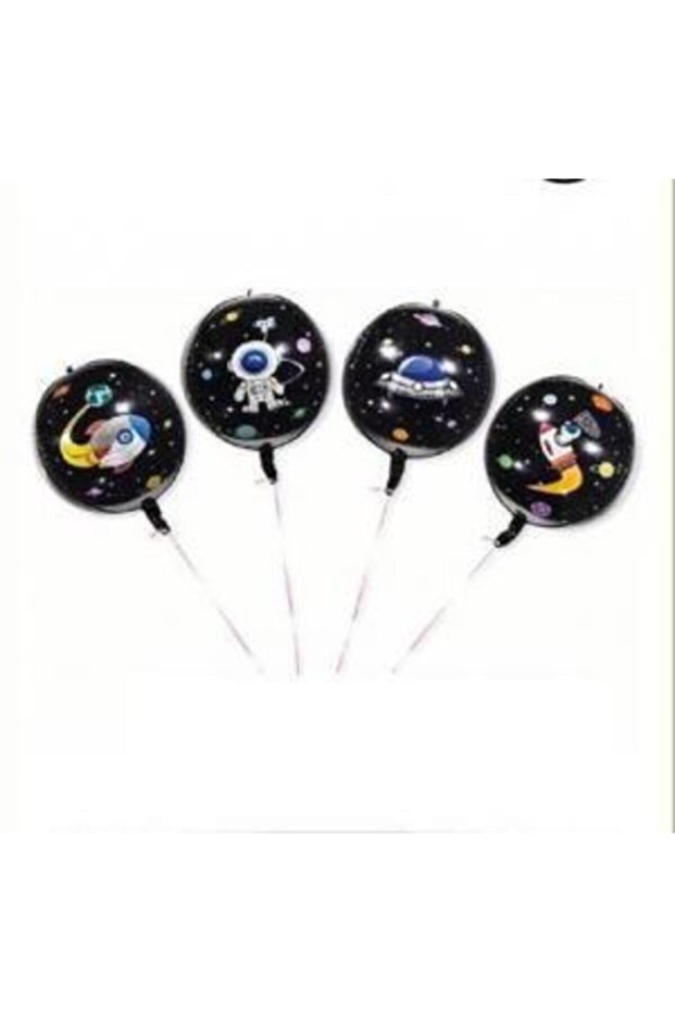 Space Globe Foil Balloon 4Pcs