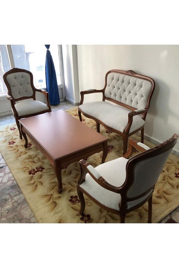 Ahşap Klasik Çay Seti - 1
