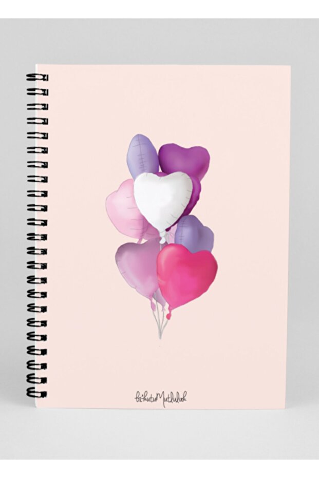 Gift - N044 A5 Design Spiral Notebook - Lovely Balloons