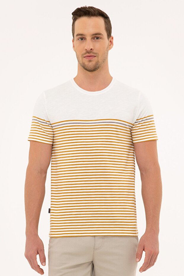 Mustard Slim Fit Crew Neck T-Shirt