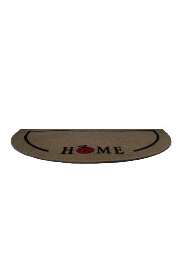 Luna Italyan Kaymaz Taban Kapı Paspası 40x65 Yarımay Kahve Uğur Böceği Home - 2