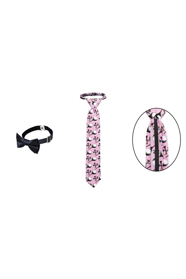 Çocuk Papyon Kravat 2 Li Set - 1