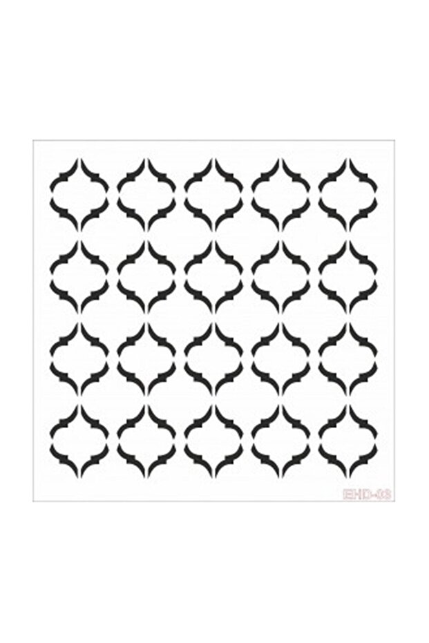 Ehd03 قالب رسم استنسل 30 × 30 سم