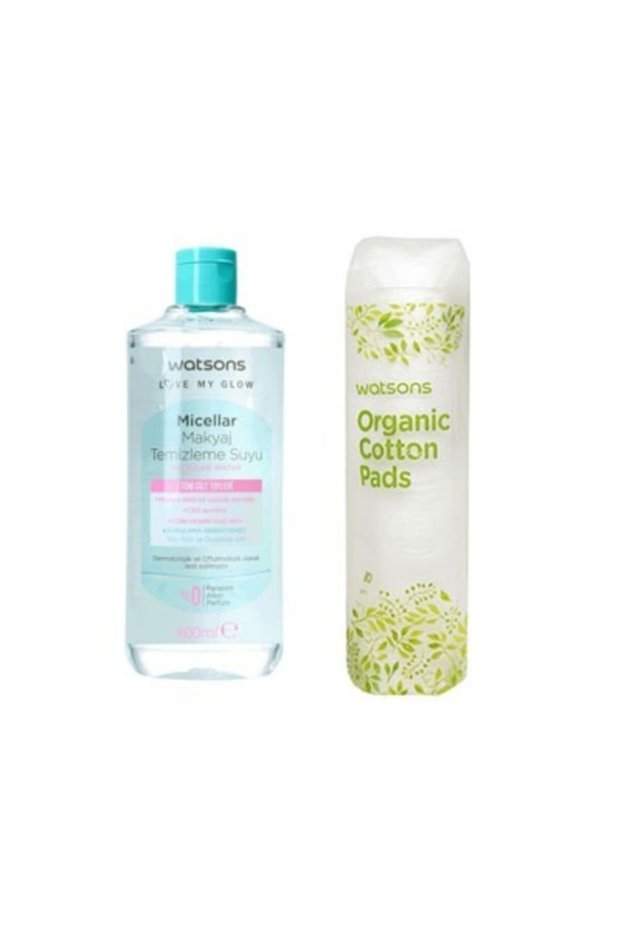 Micellar Make-up Cleansing Water 400ml and Cotton 80 pcs
