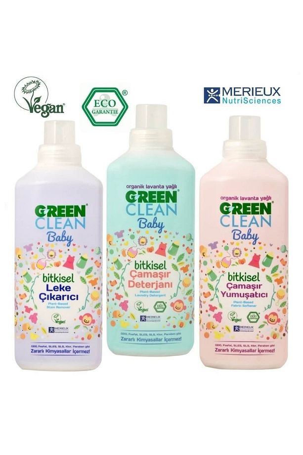 U Green Clean Baby Bitkisel Çamaşır Yıkama Seti 3'lü - 1
