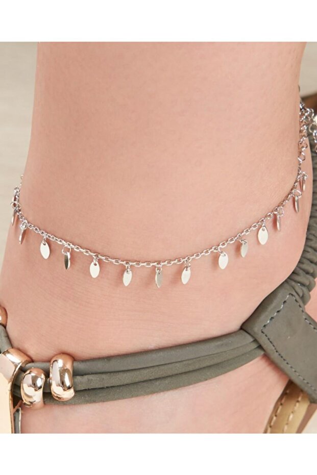 Gümüş Mekik Pullu Halhal - 2