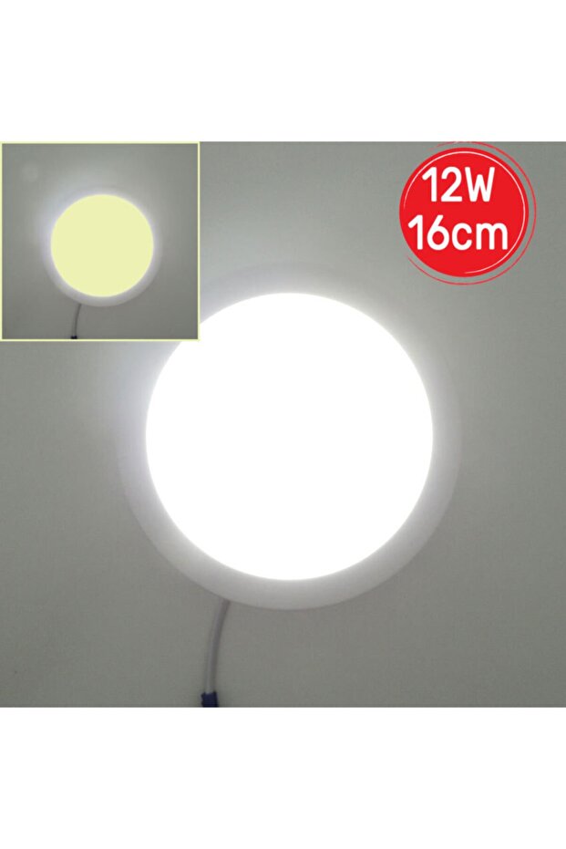 Yuvarlak Sıva Üstü Led Panel Armatür 12 Watt - 6