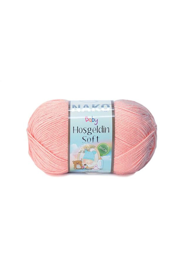 Welcome Soft Natural (Natural) Bamboo Baby Knitting Rope 11452 Light Coral