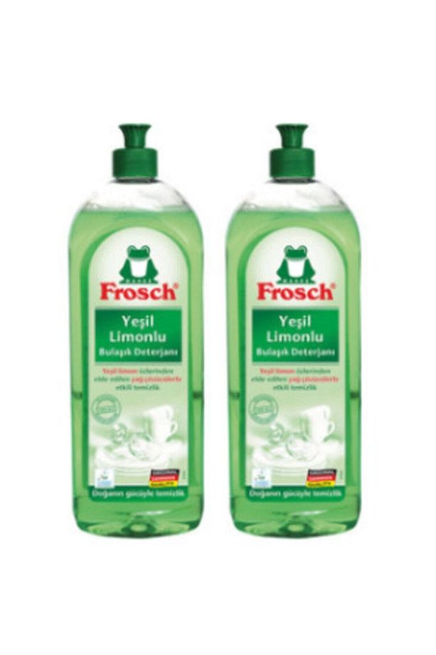 Yeşil Limonlu Bitkisel Sıvı Bulaşık Deterjanı 750 Ml. X 2 Adet - 1
