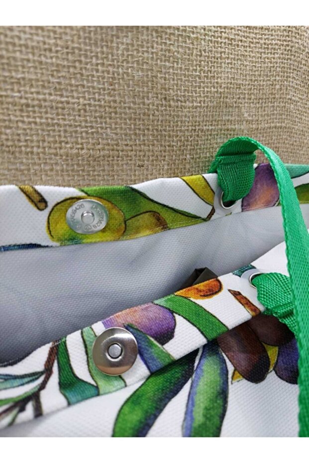 Zeytin Desenli Dijital Baskı Kol Çantası - 2