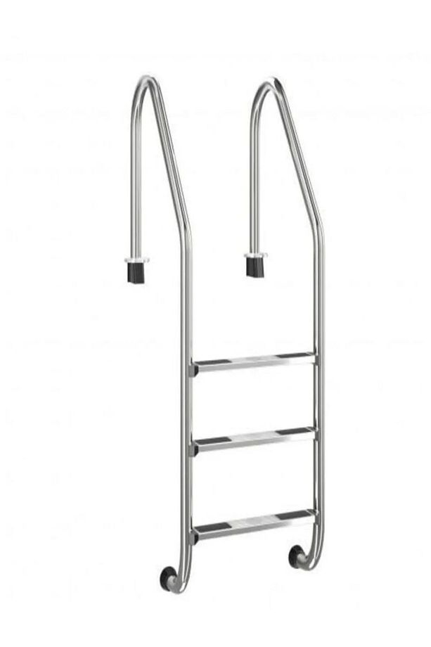 Sefa Havuz Merdiveni Paslanmaz Standart Model 3 Basamak 304 Kalite 1,20 Mm - 2
