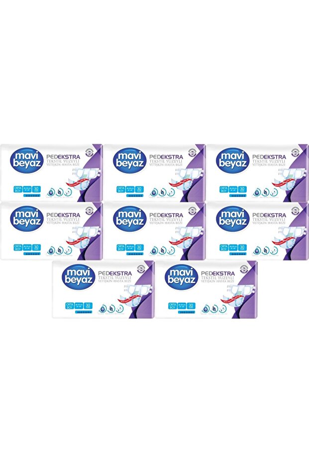 Pad Extra Textile Surface Adult Waistband Patient Diapers Medium Medium 240 Pieces