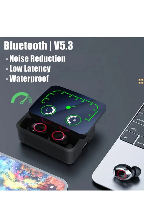 M90 Max Bluetooth Kulaklık Powerbankli Hız Göstergeli Mikrofonlu Kulak içi Oyuncu Rgb Stereo V5.3 - 6