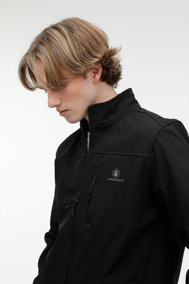 ML SOFTSHELL TRCK TOP 3PR Siyah Erkek Softshell - 5