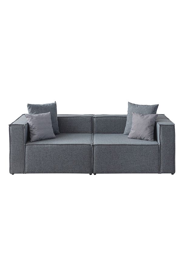 Soft 3 Modül Modüler Üçlü Puflu Koltuk - 6