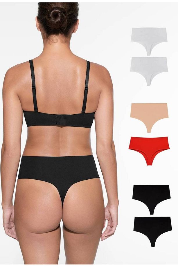 gecko yüksek bel string tanga lazer kesim toparlayıcı 6 adet - 1