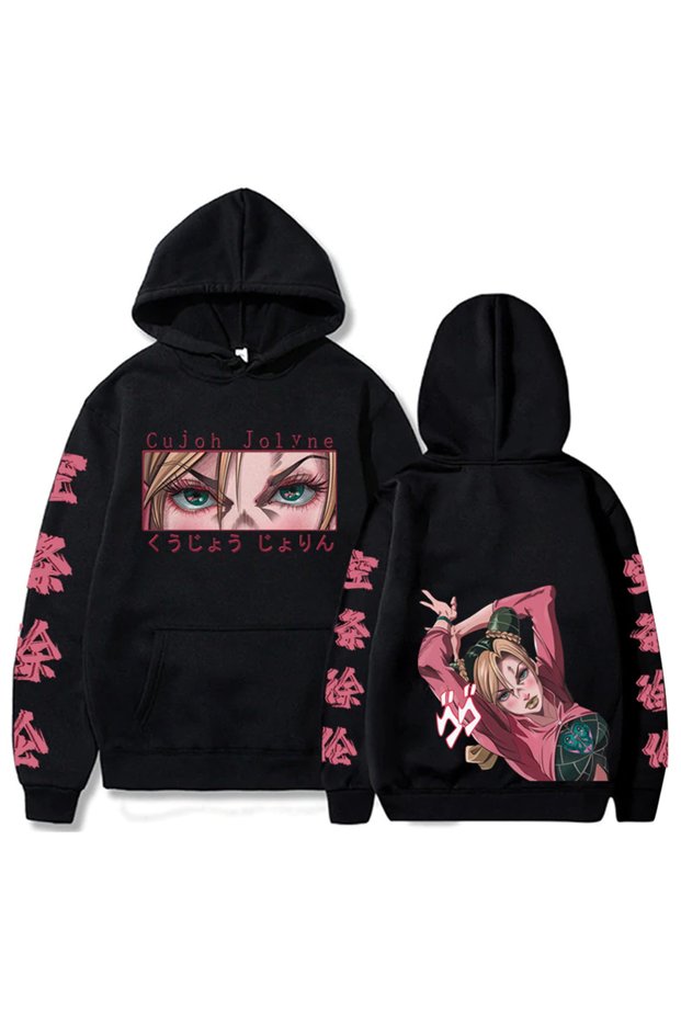 Cujoh Jolyne Cloth Jojo Bizarre Adventure Anime Eyes Hoodies