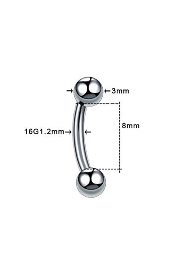 Çelik kaş pirsingi - 2