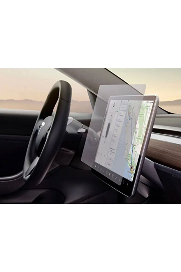 واقي شاشة MAT Nano متوافق مع نظام الملاحة مقاس 15 بوصة من Tesla Model Y 2021 2023