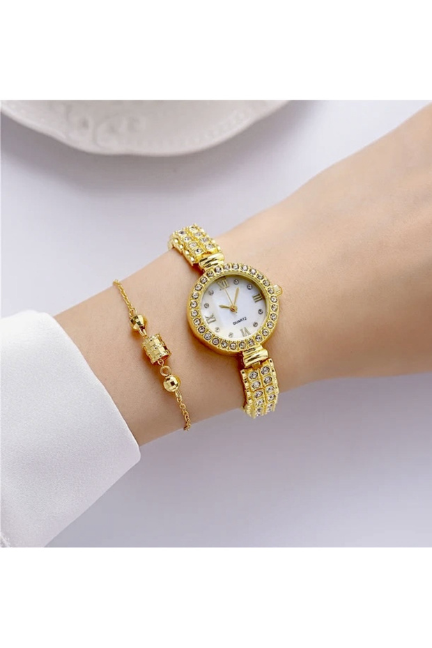 Minimal - Taşlı Kadın Kol Saati - 4