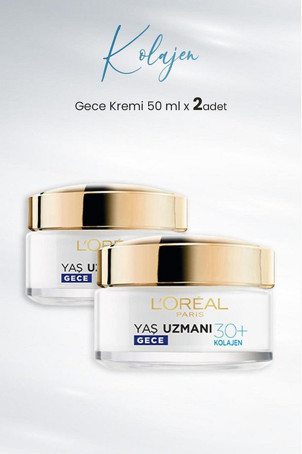 Yaş Uzmanı Kırışıklık Karşıtı Gece Kremi 30 Kolajen 50 ml X 2 Adet - 1