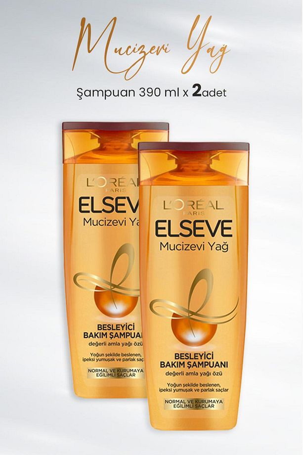 Mucizevi Yağ Besleyici Bakım Şampuanı Amla Yağı 390 ml X 2 Adet - 1