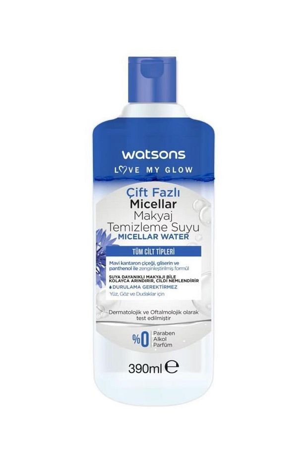 Çift Fazlı Micellar Su Makyaj Temizleyici 390 ml Tüm Cilt Tipleri Için Panthenol - 1
