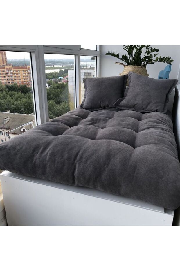 MİNDER YER MİNDERİ ANTRASİT 65×65 - 1