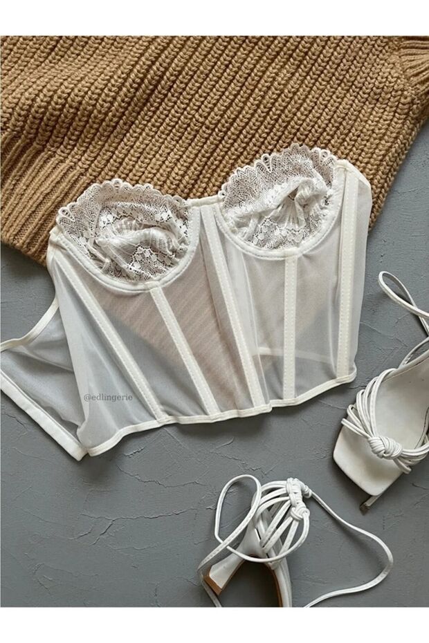 DANTELLİ BÜSTİYER KORSE - 1