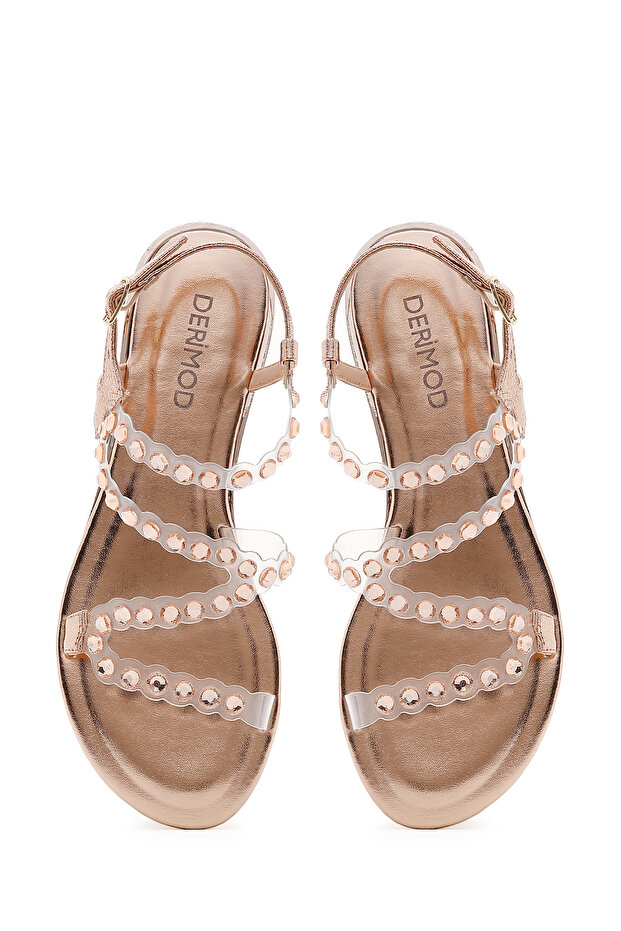 Kadın Taşlı Sandalet - 6